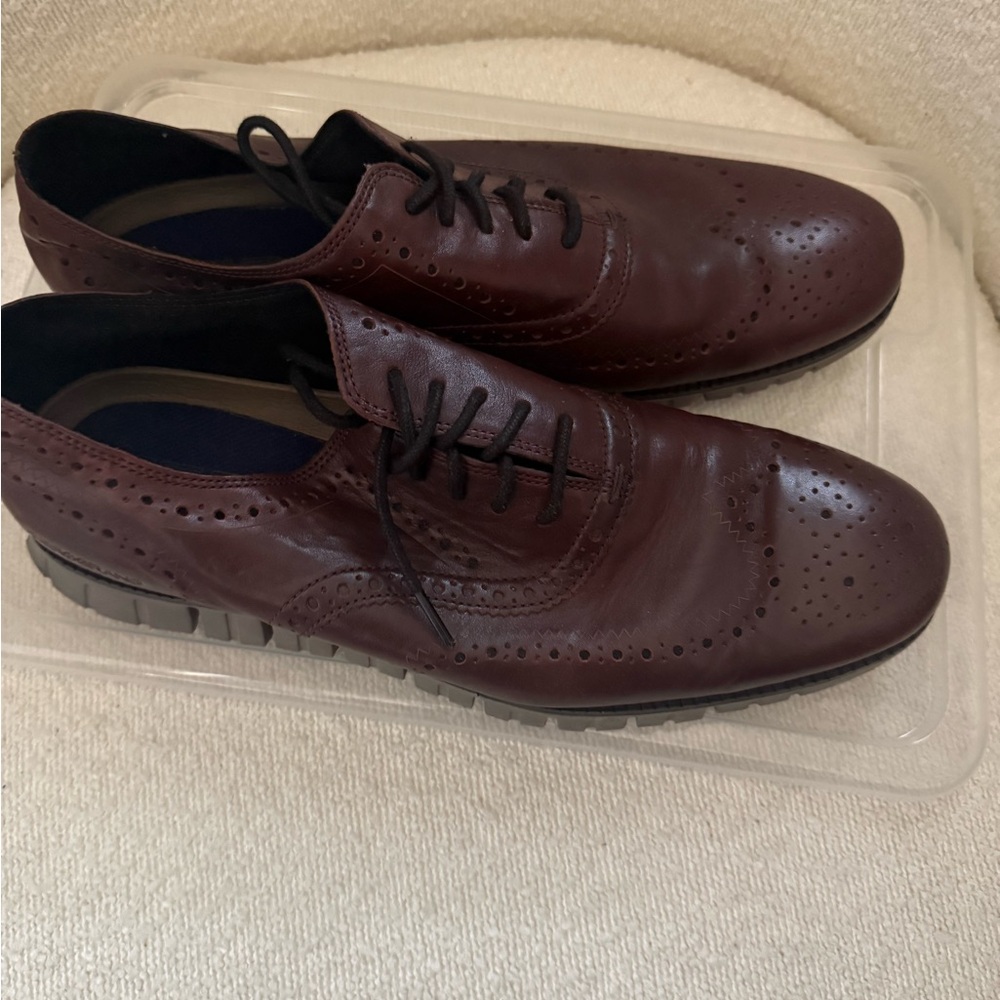 Cole Haan Men's Wingtip Oxford Dress Shoes - Burgundy